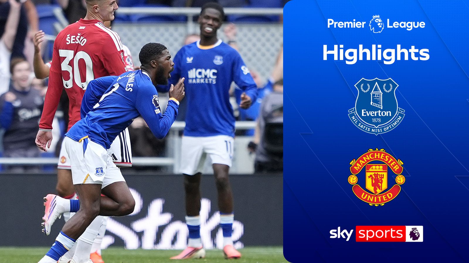 埃弗顿 2-2 曼联 | 英超精彩回顾